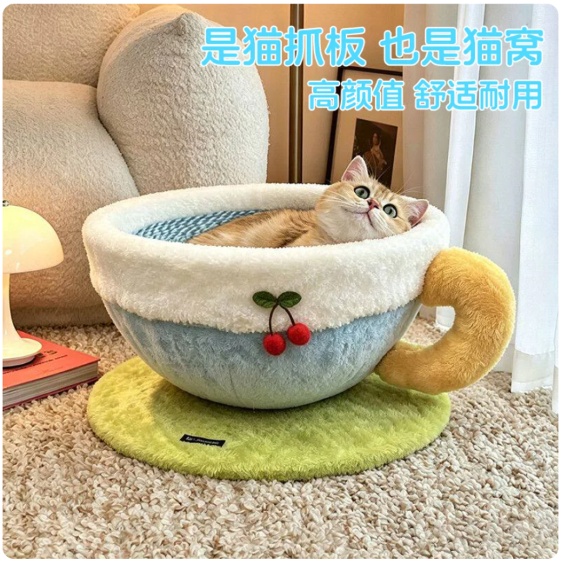 貓抓板貓窩一體耐磨不掉屑超大磨爪爪板貓爪圓形玩具貓爬架貓玩具