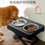 狗碗護頸狗盆狗狗飯盆喫飯桌寵物碗架子防打翻不鏽鋼加高架大型犬 1
