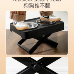 狗碗護頸狗盆狗狗飯盆喫飯桌寵物碗架子防打翻不鏽鋼加高架大型犬 3