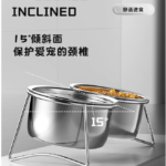 狗盆寵物食盆不鏽鋼雙碗狗狗飯碗狗水碗增高架飯盆貓喝水碗防打翻 4