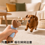 英國臘腸狗毛絨玩具幼犬狗狗發聲可水洗耐咬幼犬解悶自嗨玩具 4
