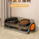 貓碗狗碗貓食盆陶瓷貓糧碗寵物喝水碗狗狗專用慢食碗貓飯碗貓飯盆 1