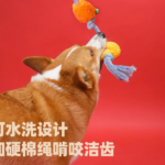孚芮邦大橘大利狗繩結玩具發聲中小型狗訓練自嗨磨牙耐咬 2