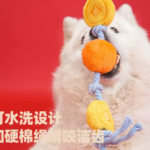 孚芮邦大橘大利狗繩結玩具發聲中小型狗訓練自嗨磨牙耐咬 3