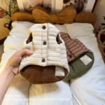 秋冬狗狗保暖棉服寵物馬甲外套可穿雪納瑞泰迪比熊貓咪 3