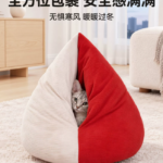 雞屁股貓窩新式冬加厚封閉式安全感貓咪躲避屋不塌陷窩 2