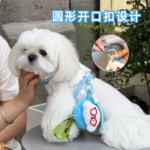 可愛毛絨寵物垃圾袋分配器狗狗一次性撿屎袋收納包外出遛狗拾便器 5